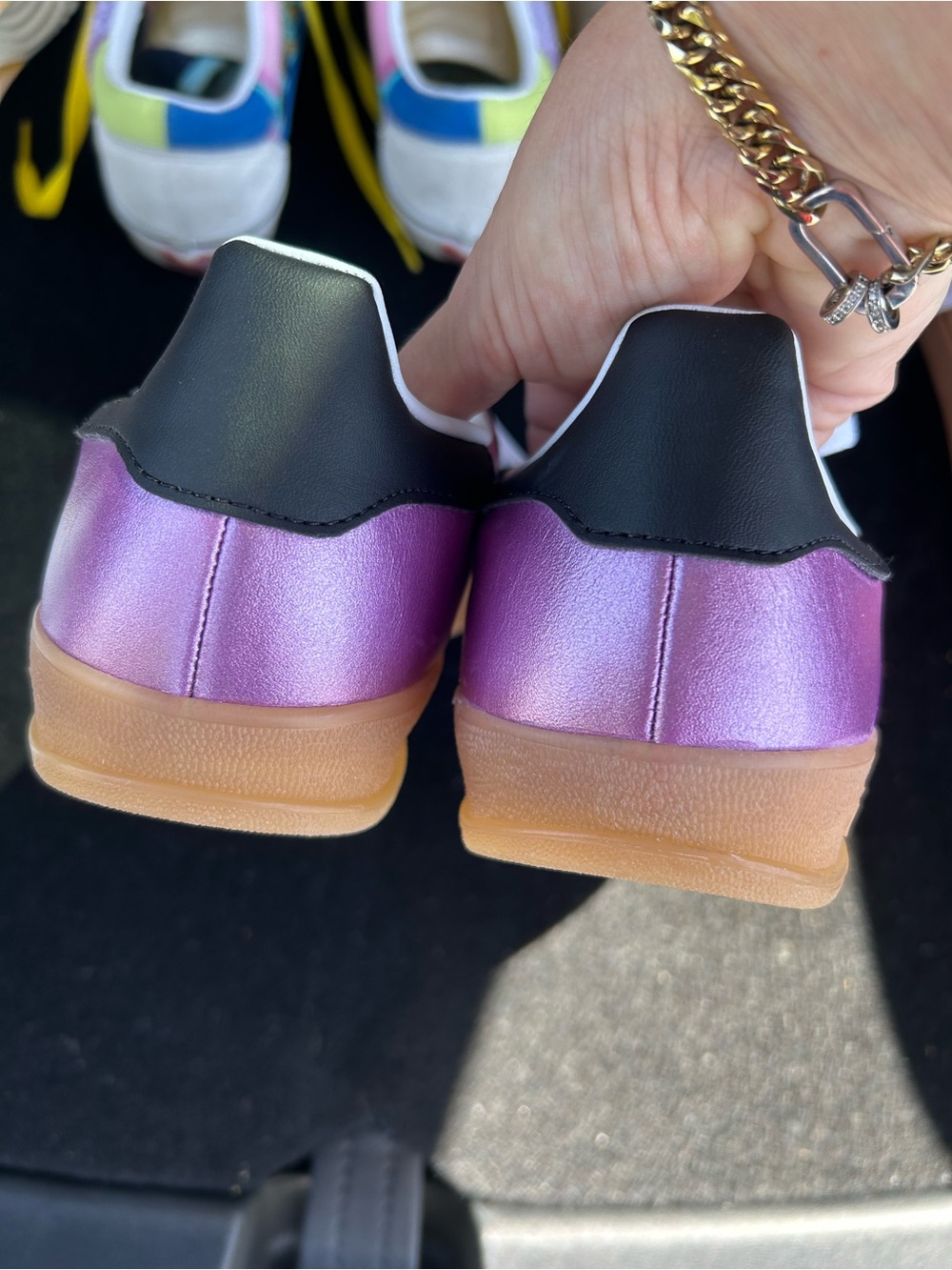 adidas Women's purple Gazelle-Inspired Casual Sneakers - Picture 4 of 4